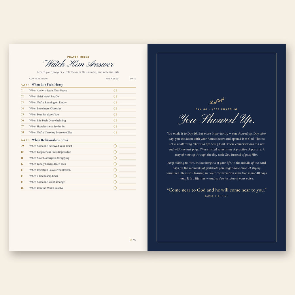 Jesus, Can We Chat? 40-Day Christian Prayer Journal